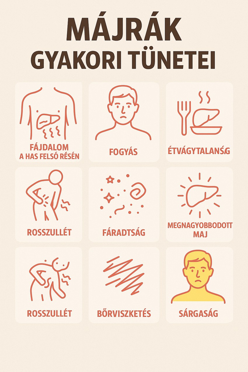 májrák tünetei