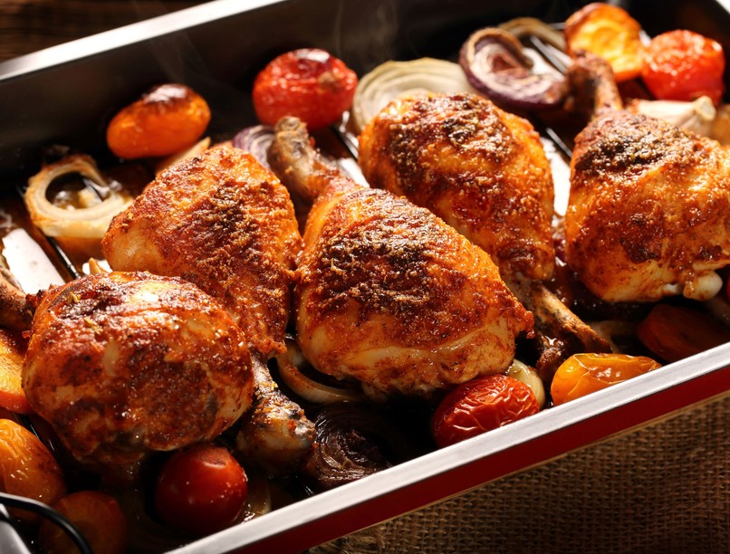 vacsora recept rozmaringos csirke zöldségekkel