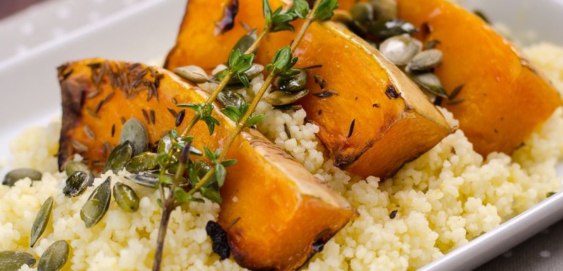 Mennyei grillezett sütőtökös kuszkusz recept