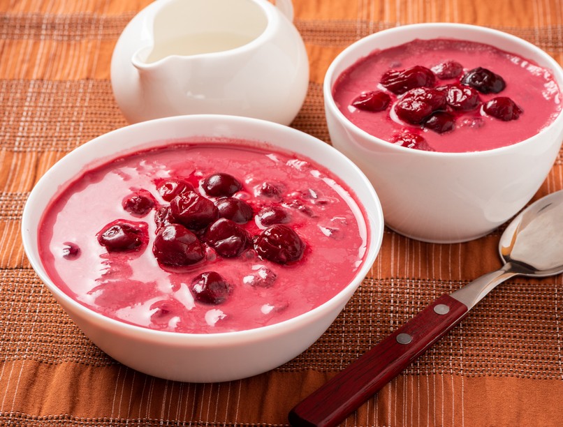 cukormentes meggyleves recept