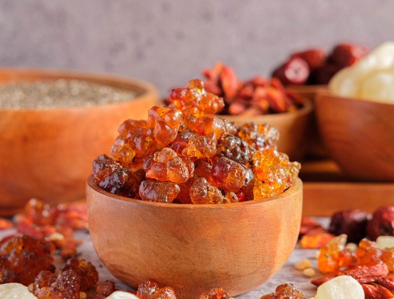 természetes kollagénpor őszibarackfa gyanta