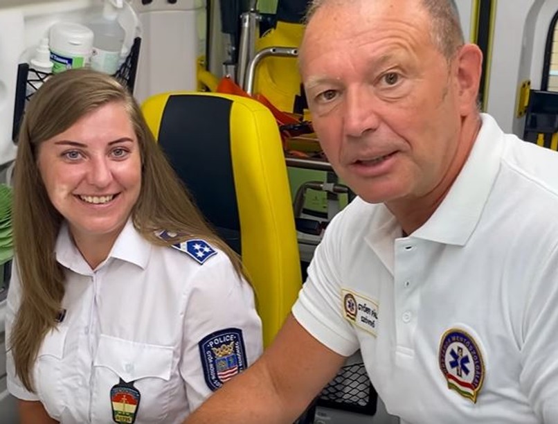 rendőr, újraélesztés, mentő, omsz