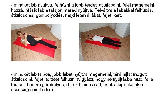 Gyógytorna derékfájás megszüntetésére