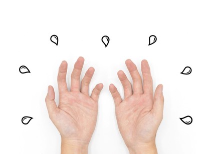 Hideg van, mégis izzad a tenyere? Nem biztos, hogy a stressz az egyetlen bűnös! című cikk nyitóképe