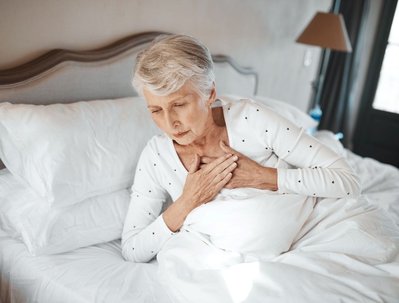 shortness of breath while lying down