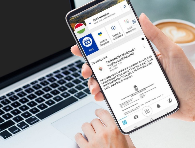 hőség, hőguta, applikáció, hőségriadó