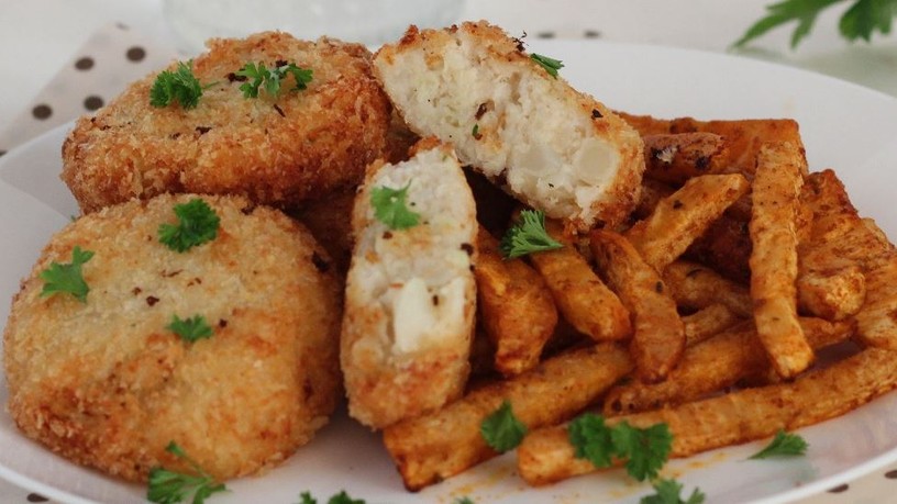 karfiolfasírt, zellerropogós, recept, vegetáriánus