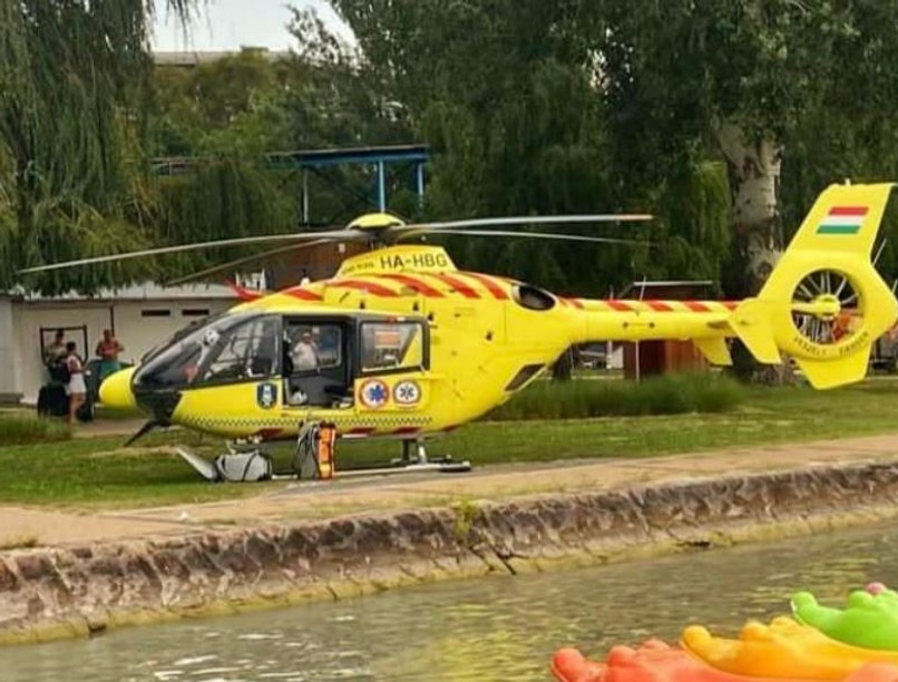 mentőhelikopter, mentő, újraélesztés, strand