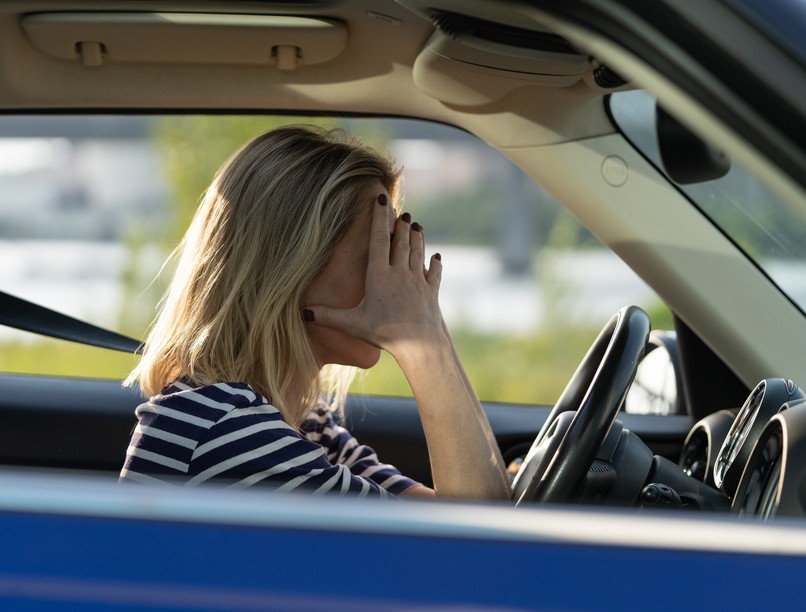 pánik halálfélelem vezetés közben