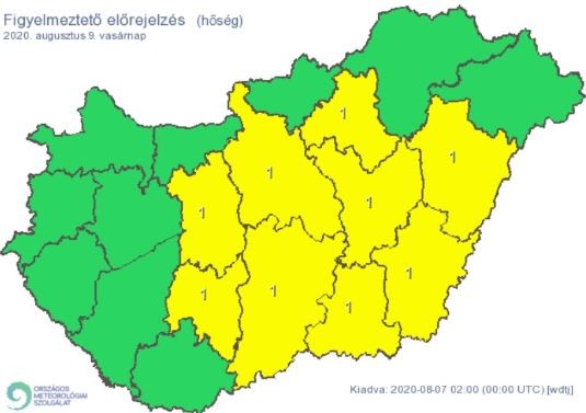 Hőség lesz a hétvégén