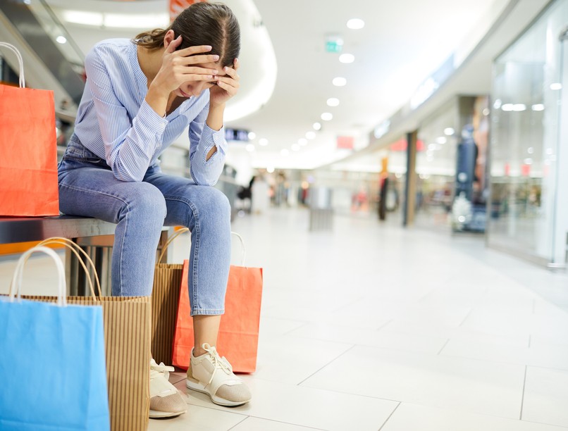 vásárlás, mániás depresszió, szorongás, stressz