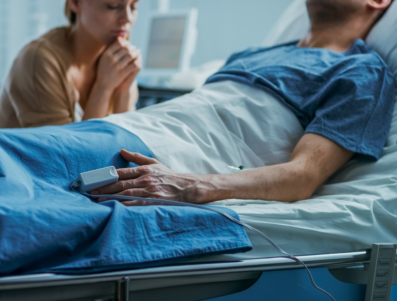 kóma, nehézlégzés, covid, kórház